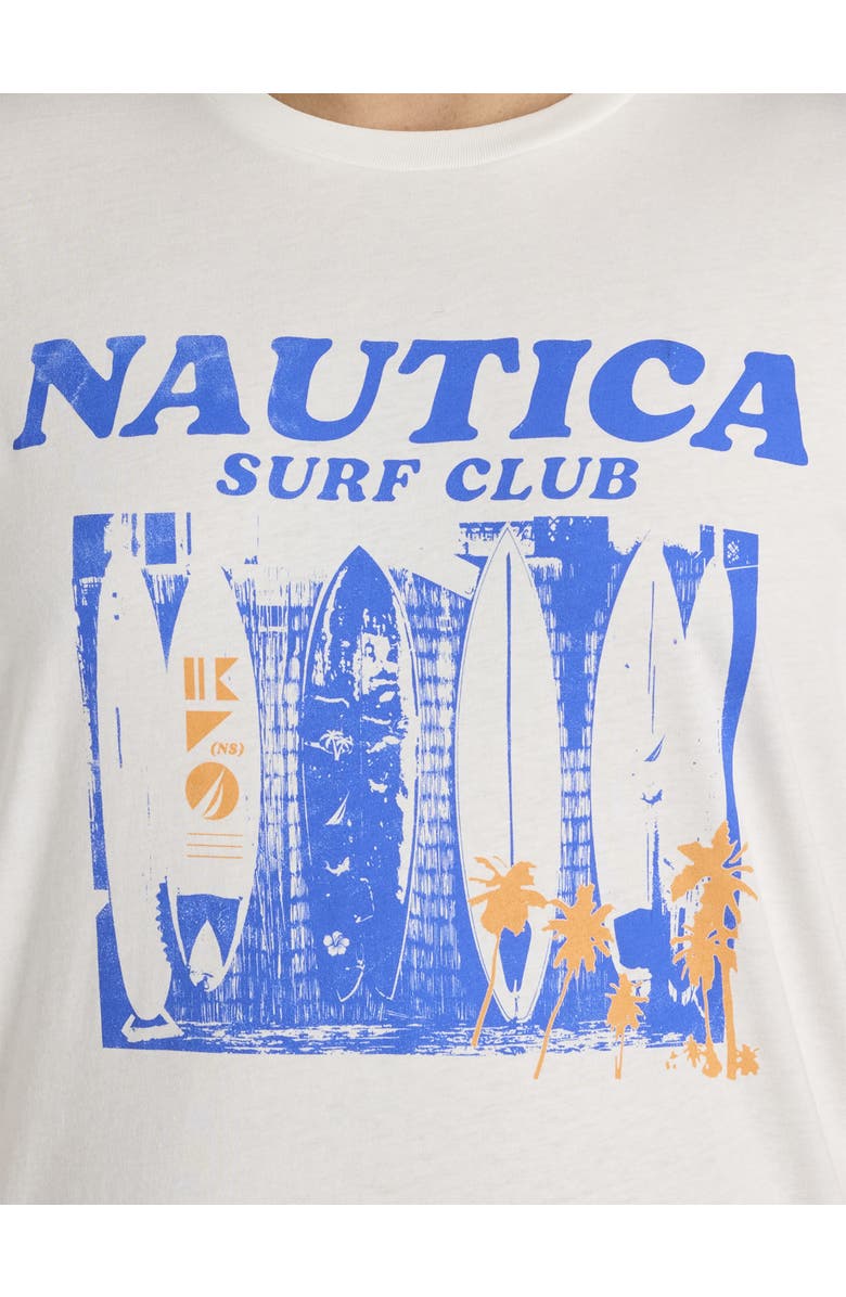 Nautica Big & Tall Surf Club Graphic Tee, Alternate, color, White