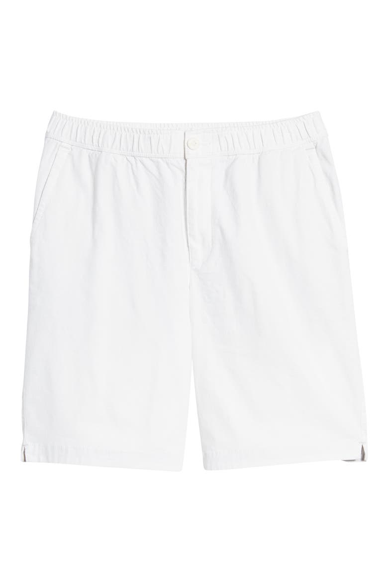 Linen in Paradise Flat Front Shorts, Alternate, color, WHITE