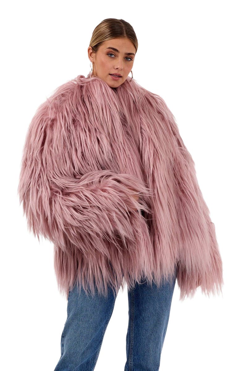 GORSKI Collarless Goat Jacket, Main, color, 