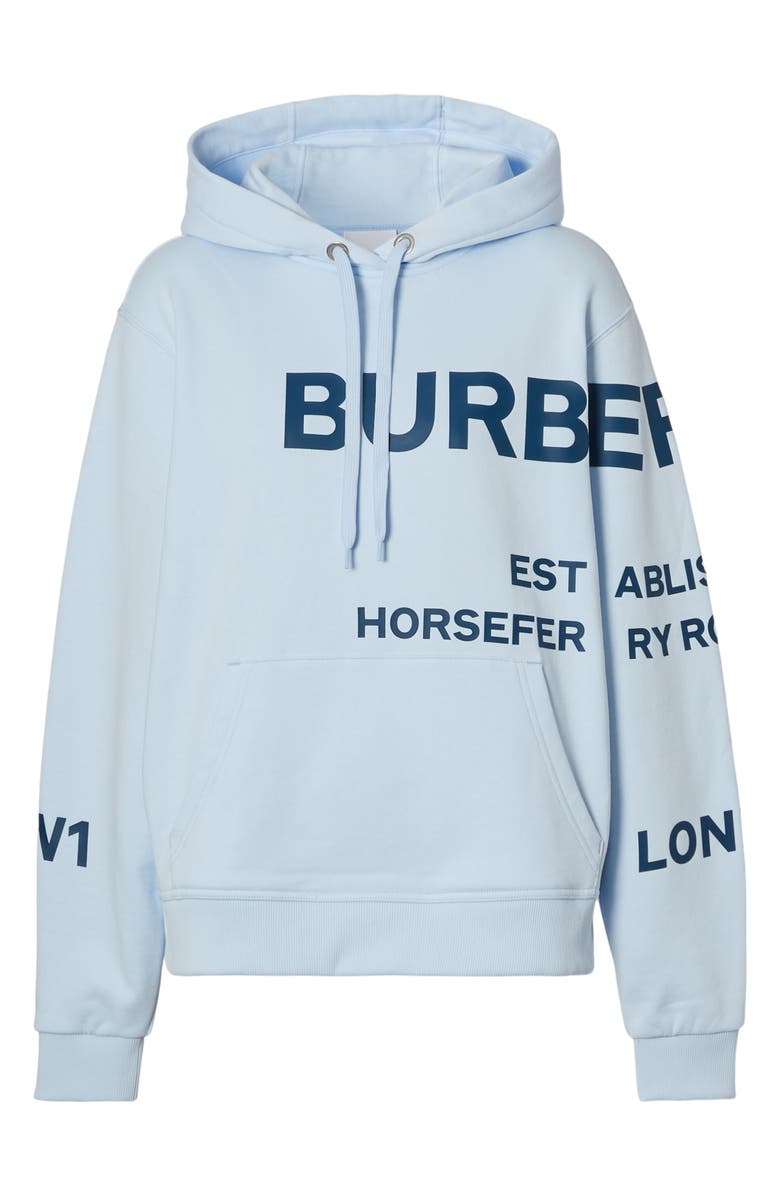 Burberry Poulter Horseferry Print Cotton Hoodie, Alternate, color, 