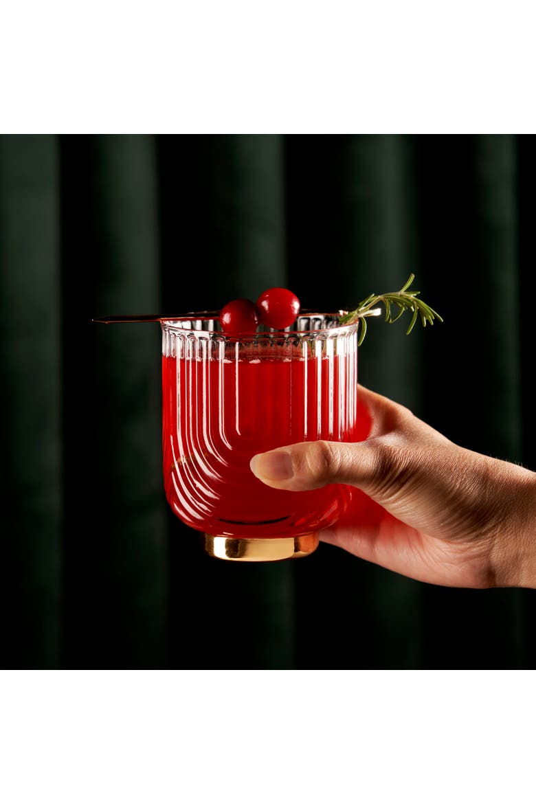 Deco Gatsby Tumblers Set of 2, Alternate, color, Clear