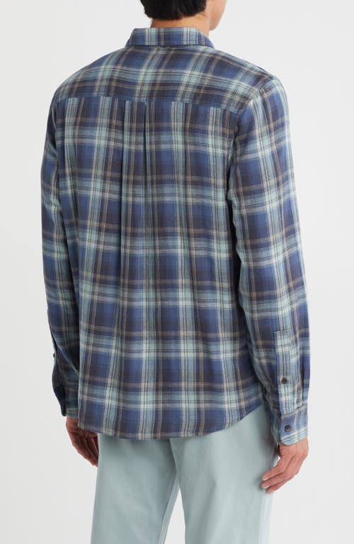 14th & Union Duofold Flannel Button-up Shirt In Blue