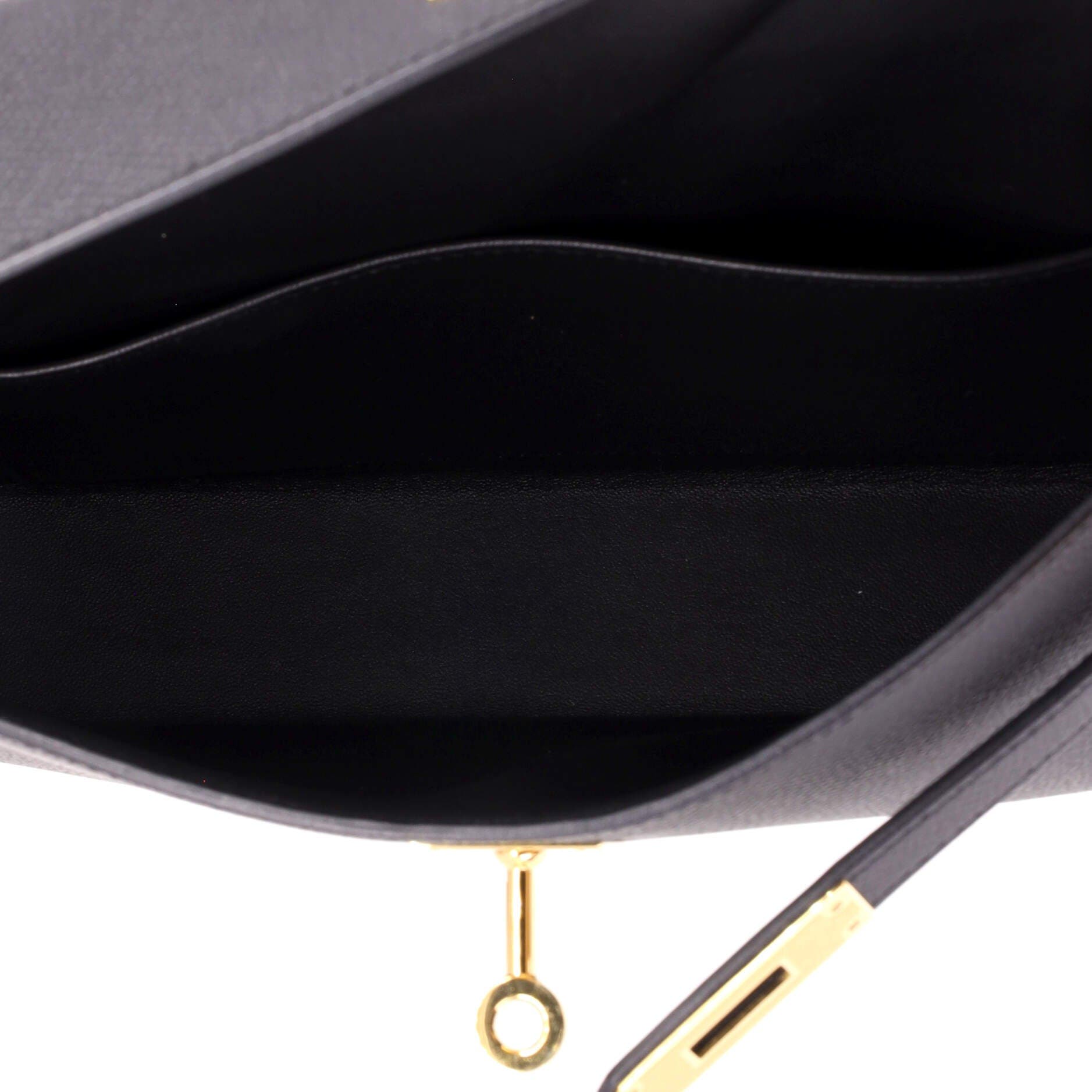 Kelly Elan Shoulder Bag Epsom, Alternate, color, Black