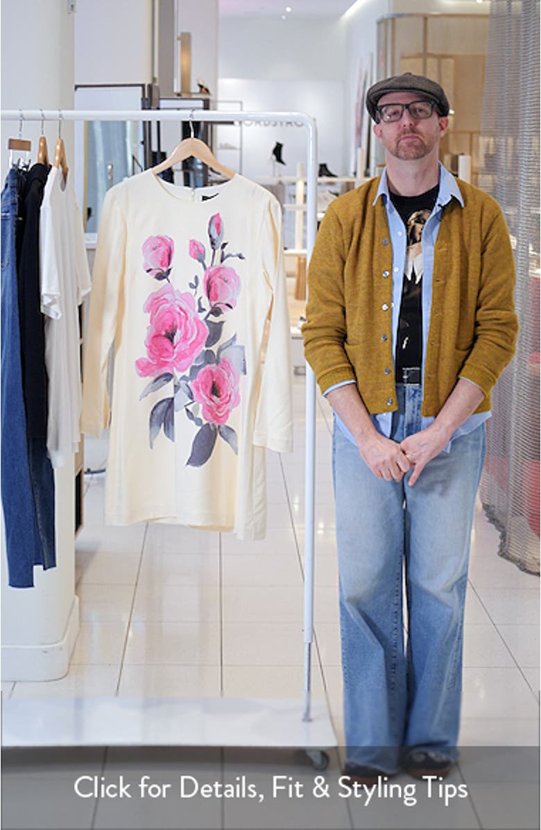 Leona Floral Print Long Sleeve Dress, sales video thumbnail