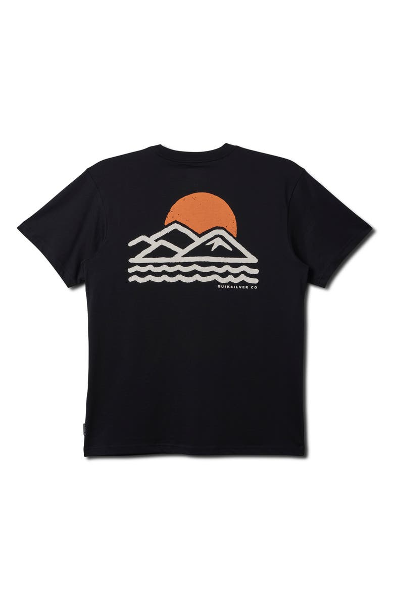 Quiksilver Blue Lines Graphic T-Shirt, Alternate, color,