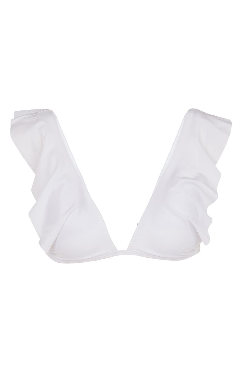 ViX Paula Hermanny Liz Solid Ruffle Bikini Top, Alternate, color,