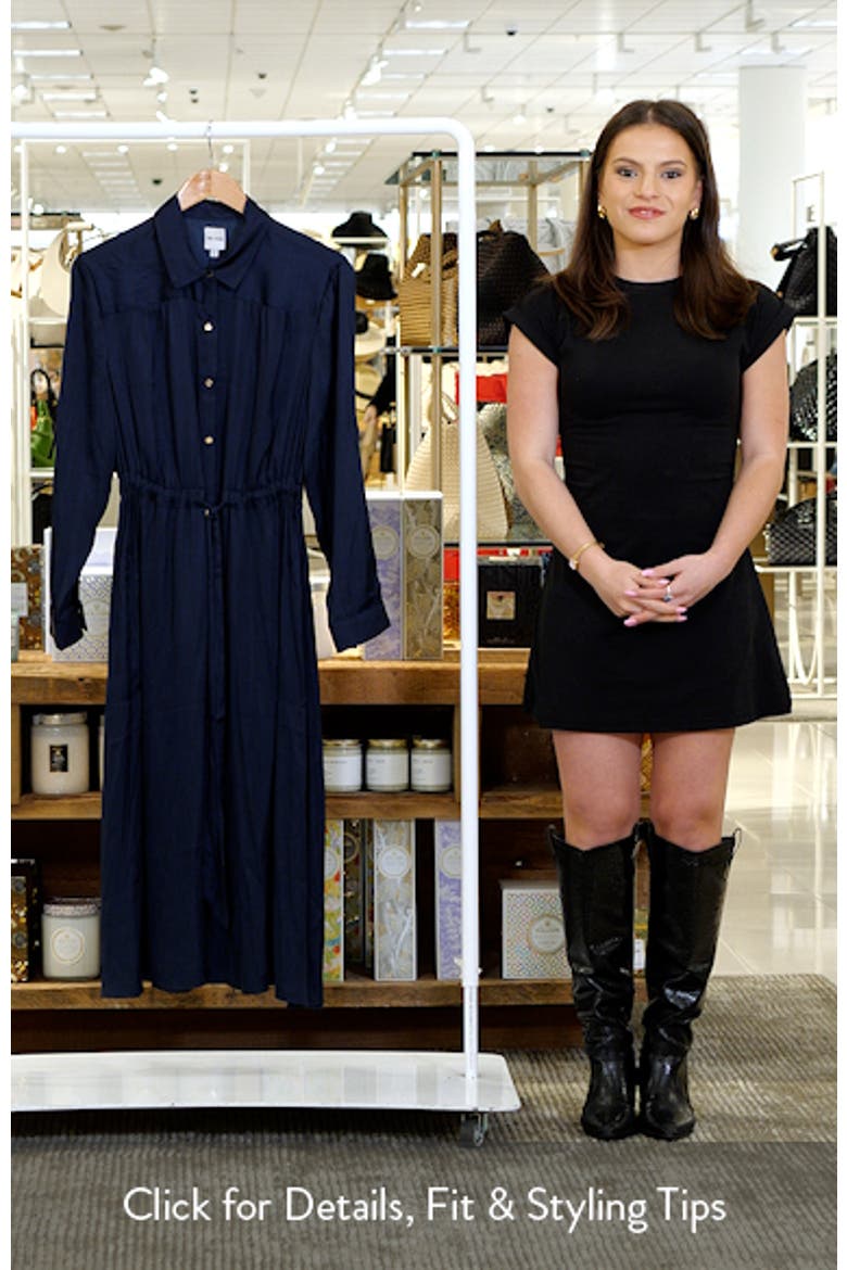 Julie Crinkle Satin Midi Dress video