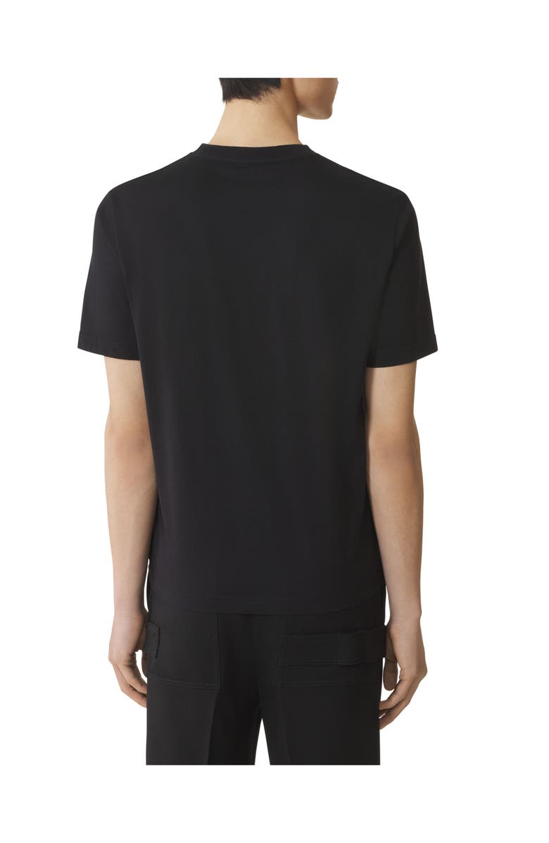 Lanvin Embroidered Cotton T-Shirt, Alternate, color, Black