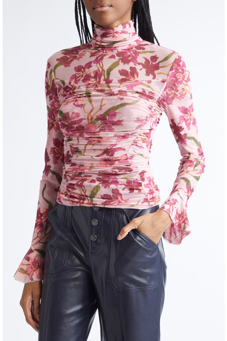 Lucy Trailing Hibiscus Mesh Top, Alternate, color, BLUSH PETAL MULTI