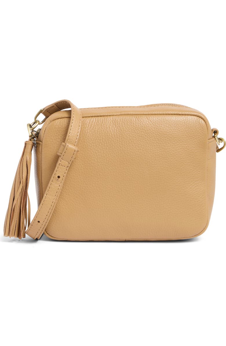 HOBO Renny Tassel Camera Crossbody Bag, Main, color, Tan Cinnamon