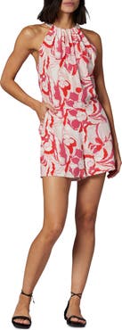 Equipment Eudora Abstract Floral Silk Romper