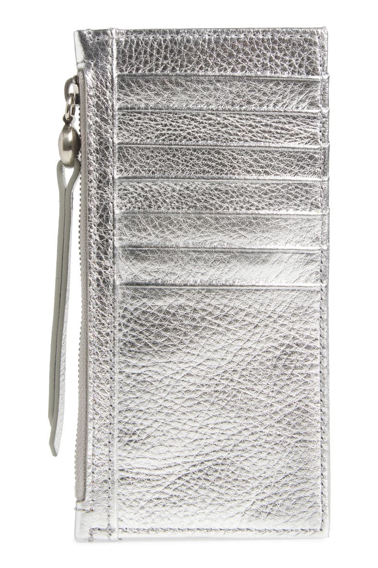 Carte Leather Wallet, Main, color, ARGENTO