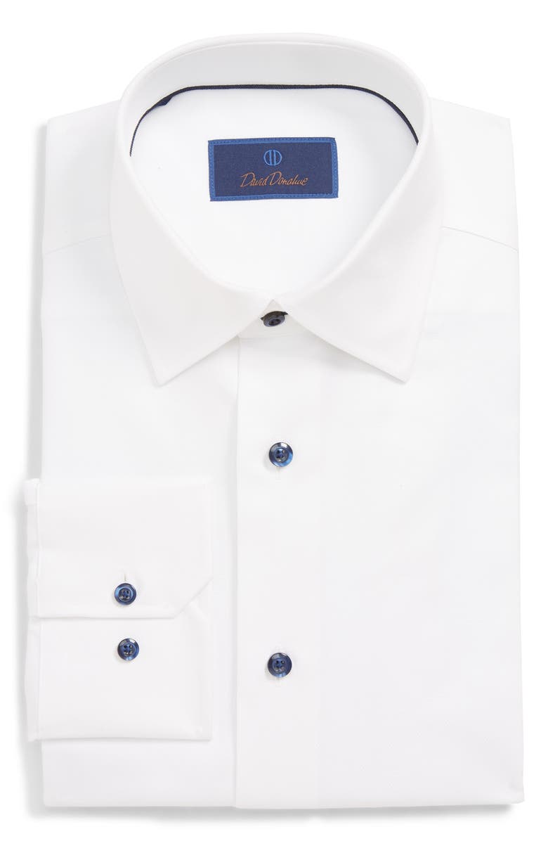 David Donahue Regular Fit Dress Shirt, Main, color, 