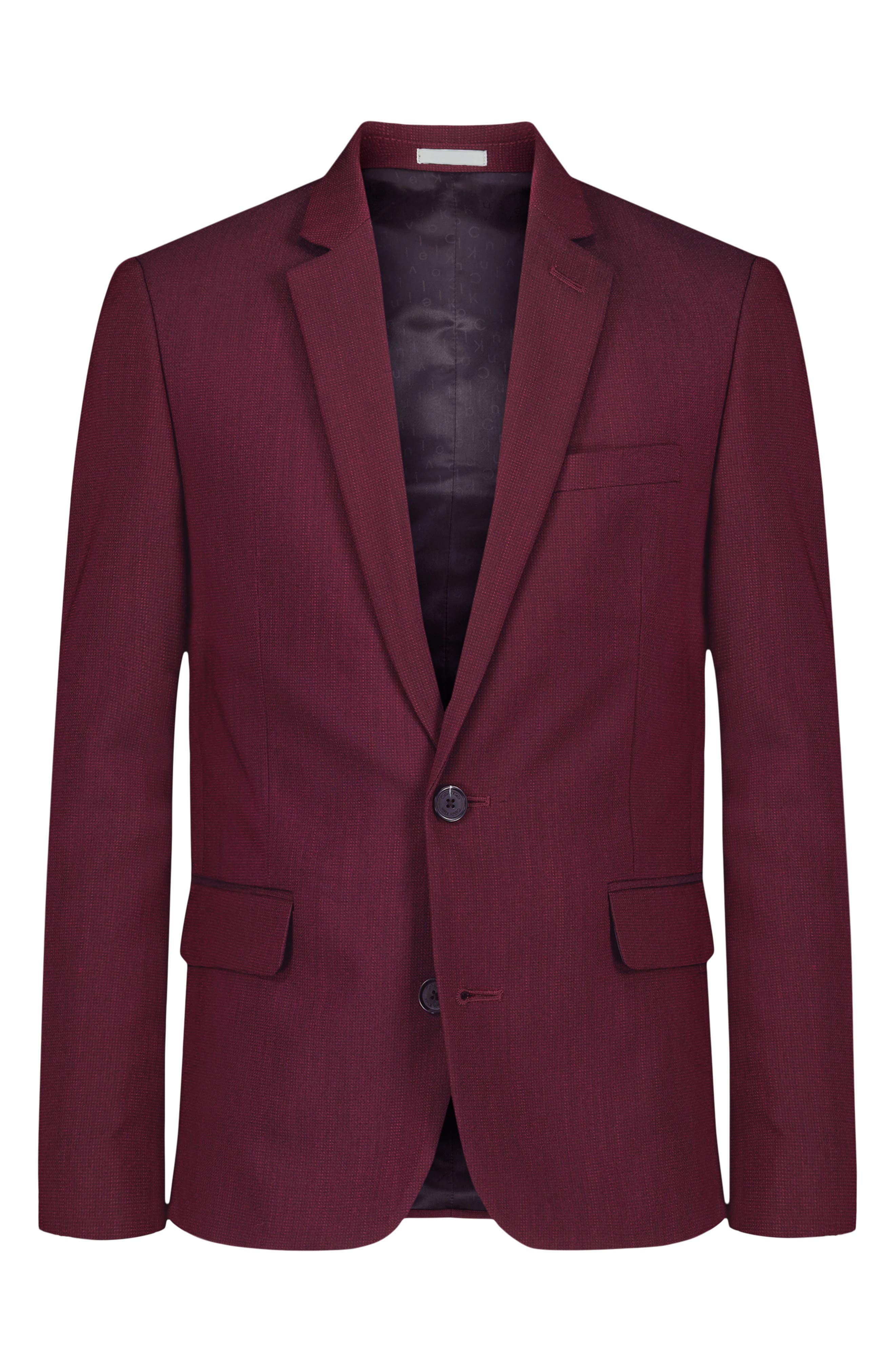 Calvin Klein Kids' Textured Stretch Two-Button Sport Coat