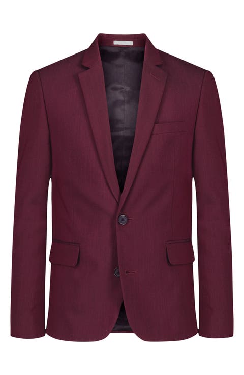 Kids' Textured Stretch Two-Button Sport Coat (Big Kid)