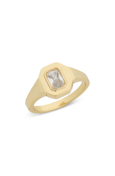 CZ Signet Ring