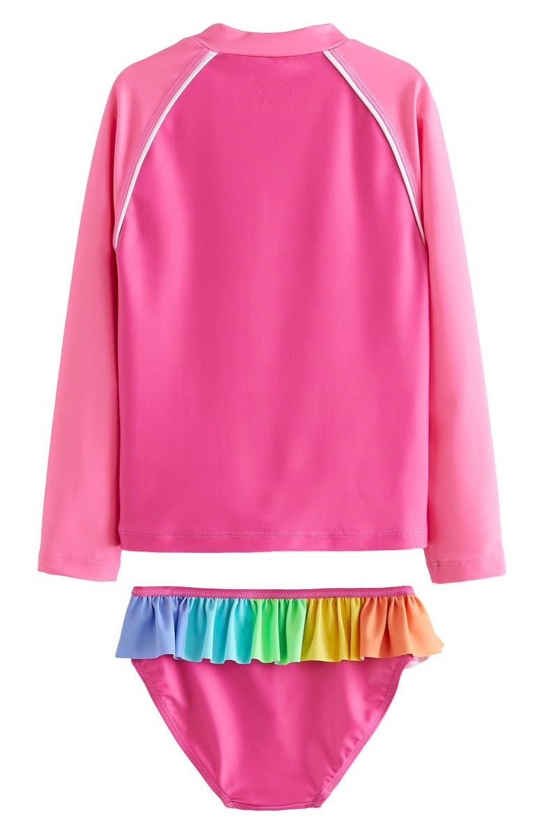 Little Bird Kids' Heart Two-Piece Rashguard Swimsuit, Alternate, color, 