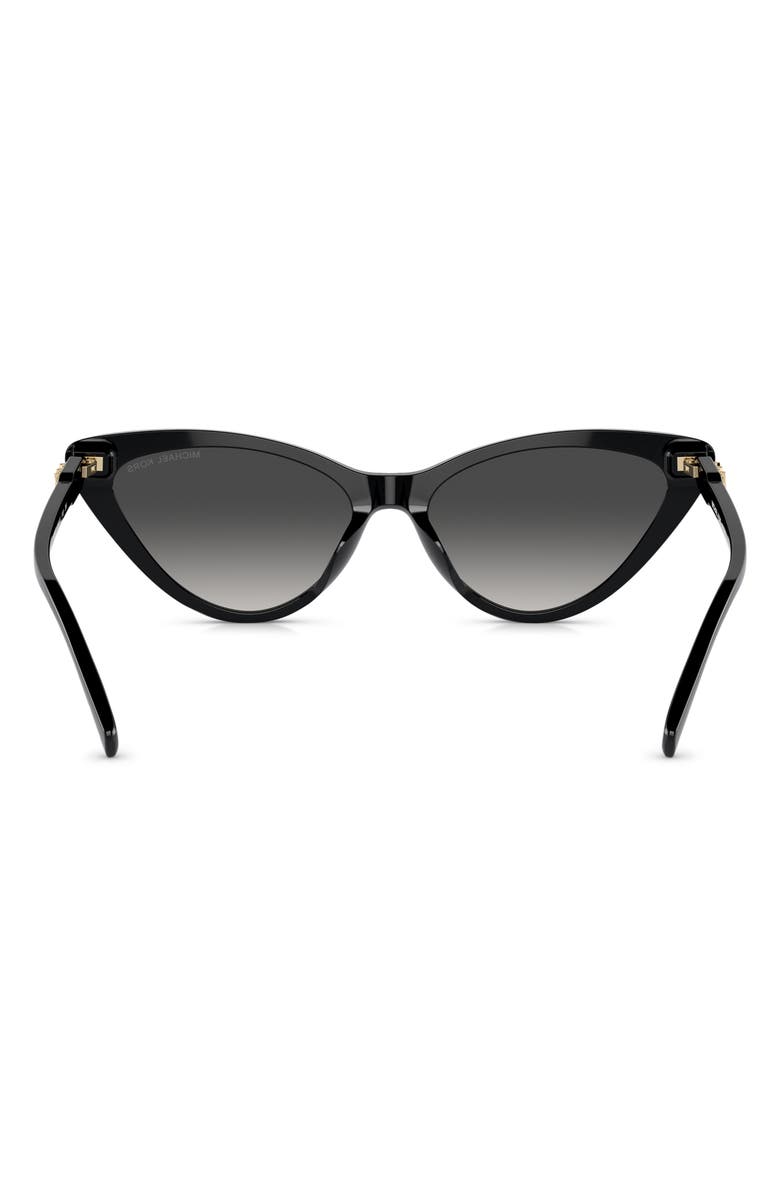 Michael Kors Harbour Island 56mm Cat Eye Sunglasses, Alternate, color, Black