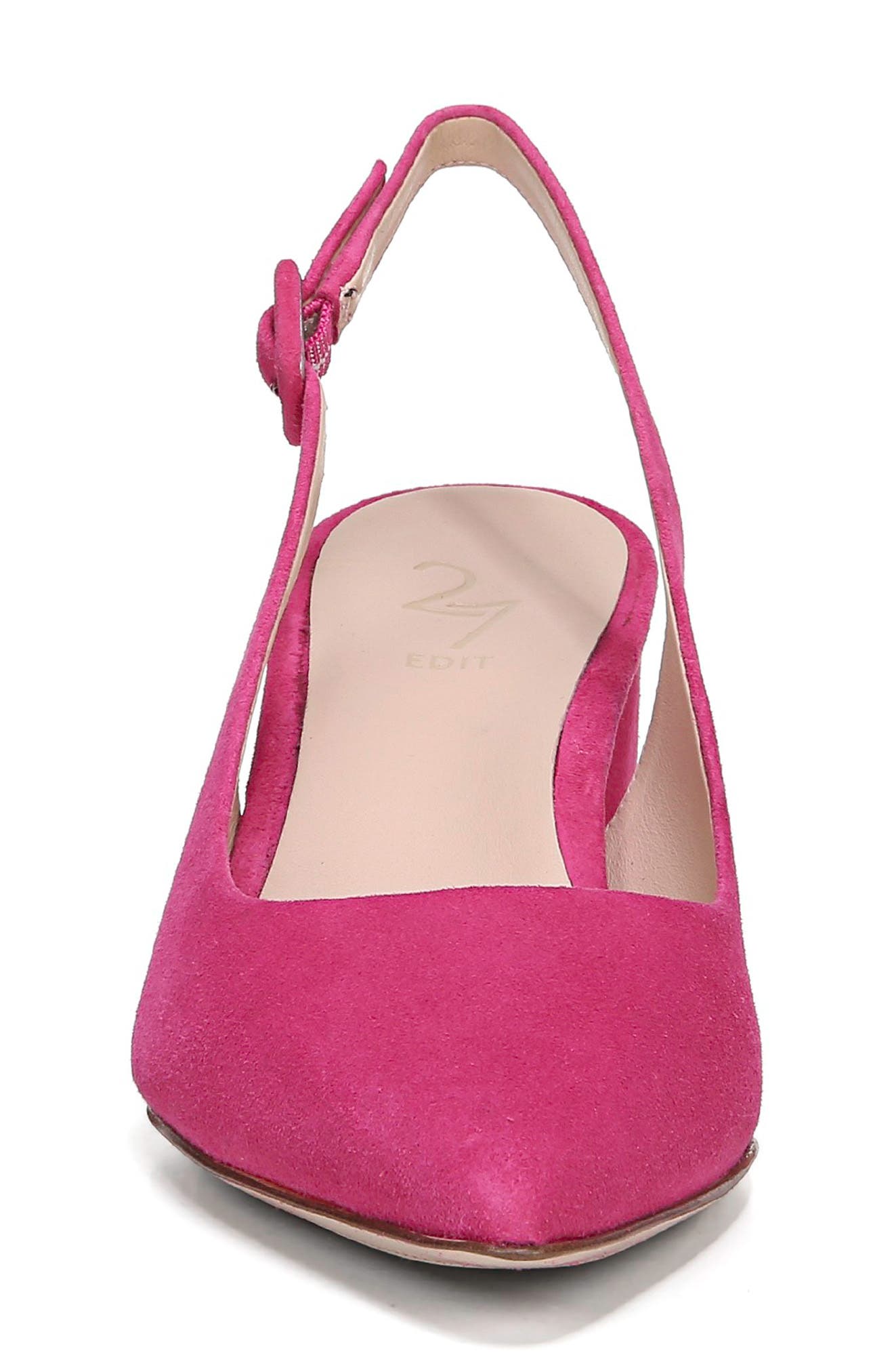 27 Edit Meera Slingback Pump, Alternate, color, FUCHSIA SUEDE