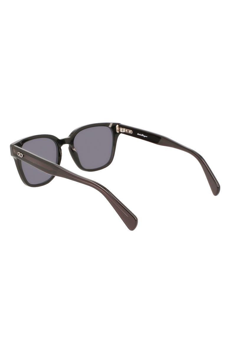 FERRAGAMO Gancini 55mm Rectangular Sunglasses, Alternate, color,
