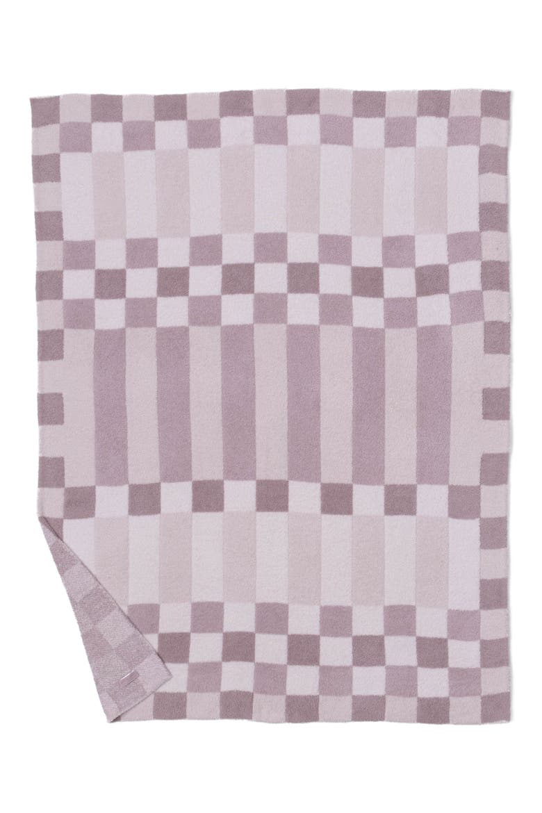 CozyChic Checkerboard Throw Blanket, Alternate, color, FADED ROSE MULTI
