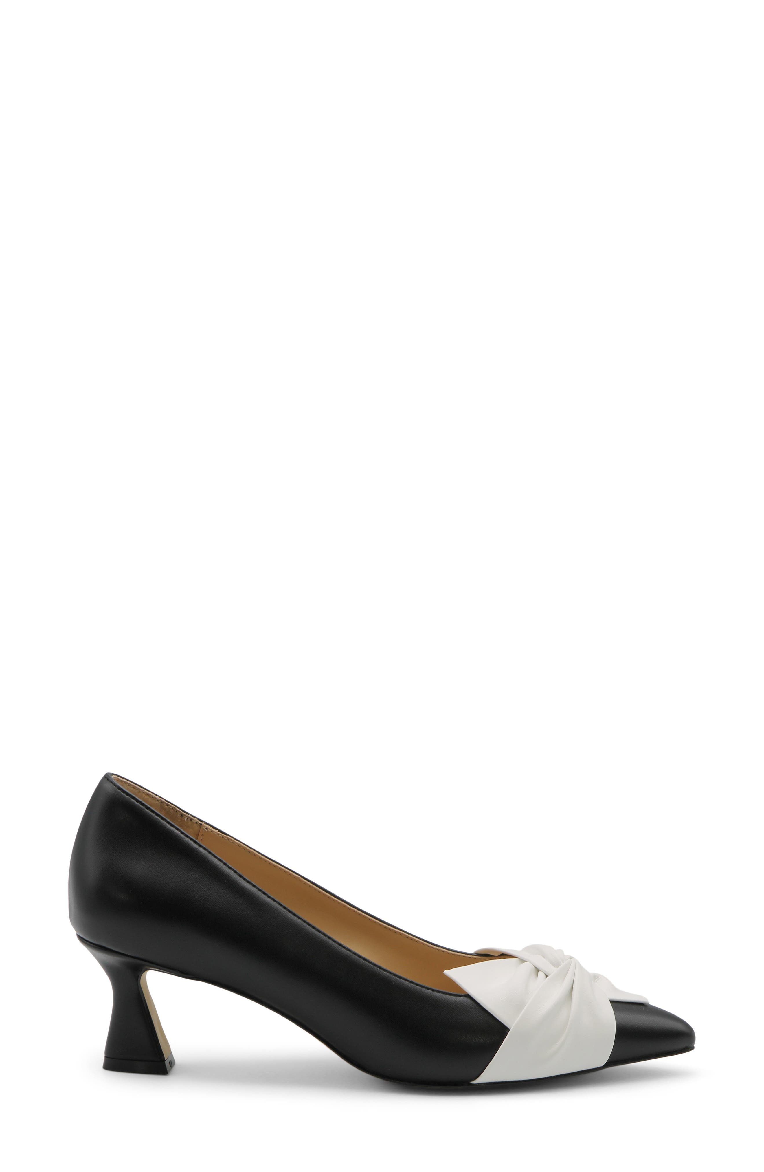 Charles by Charles David Avril Pointed Toe Pump, Alternate, color, Blackwhite-Sm