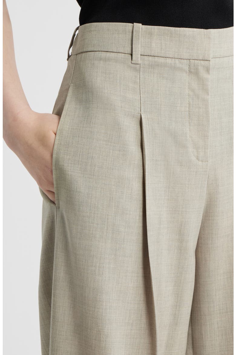 Tiana Virgin Wool Wide Leg Pants, Alternate, color, PUMICE