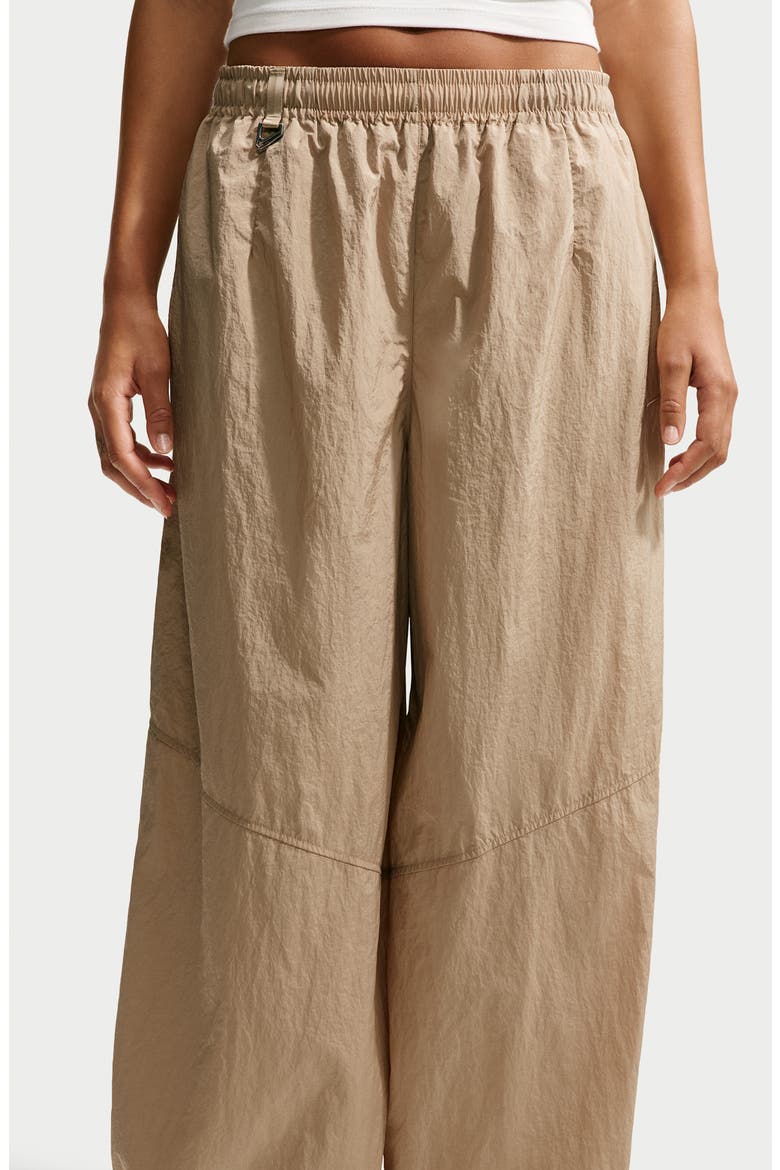 Wide Leg Woven Tech Pants, Alternate, color, PARACHUTE BEIGE/ SAIL