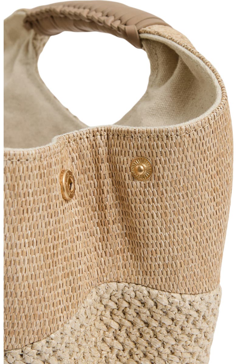 Reiss Rosalie Woven Top Handle Bag, Alternate, color, Rosalienatural