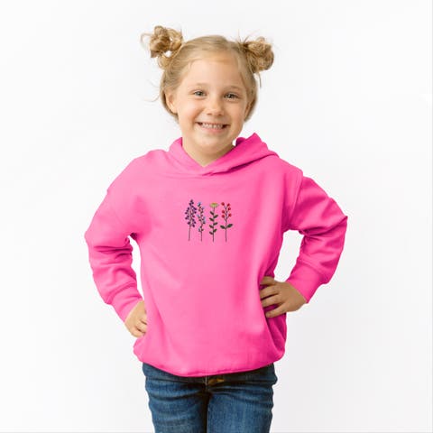 Four Floral Stems Hoodie Toddler