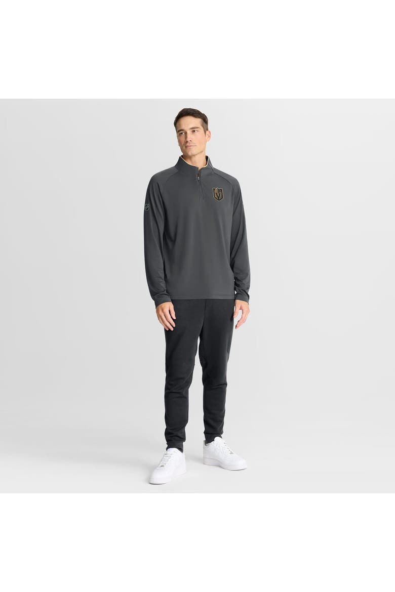 Men's Fanatics Gray Vegas Golden Knights Authentic Pro Rink Training Quarter-Zip Pullover, Alternate, color, Gray
