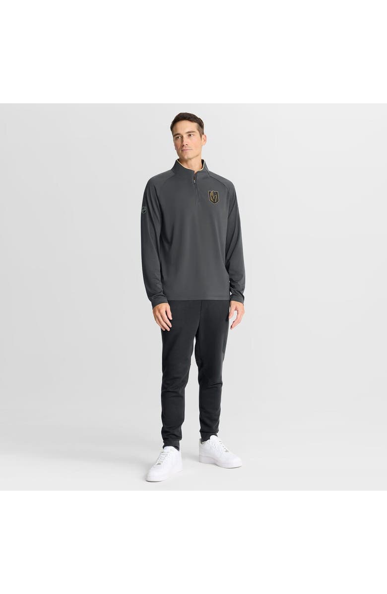 FANATICS Men's Fanatics Gray Vegas Golden Knights Authentic Pro Rink Training Quarter-Zip Pullover, Alternate, color, Gray
