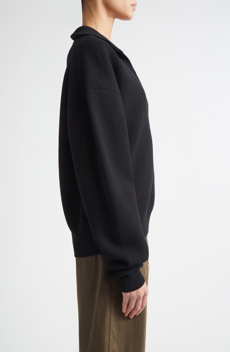 A.L.C. Timmy Johnny Collar Sweater, Alternate, color, Black