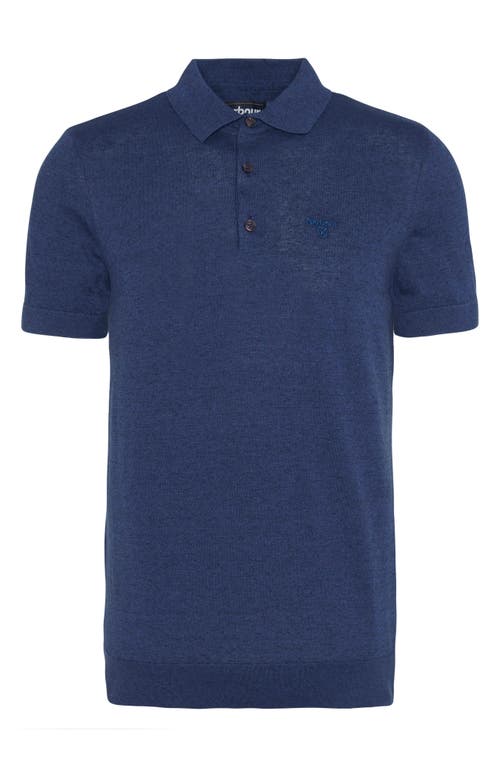 Shop Barbour Buston Cotton & Linen Polo In Navy
