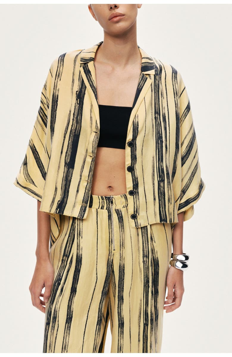 Nocturne Printed Short Sleeve Shirt, Main, color, Multi-Colored