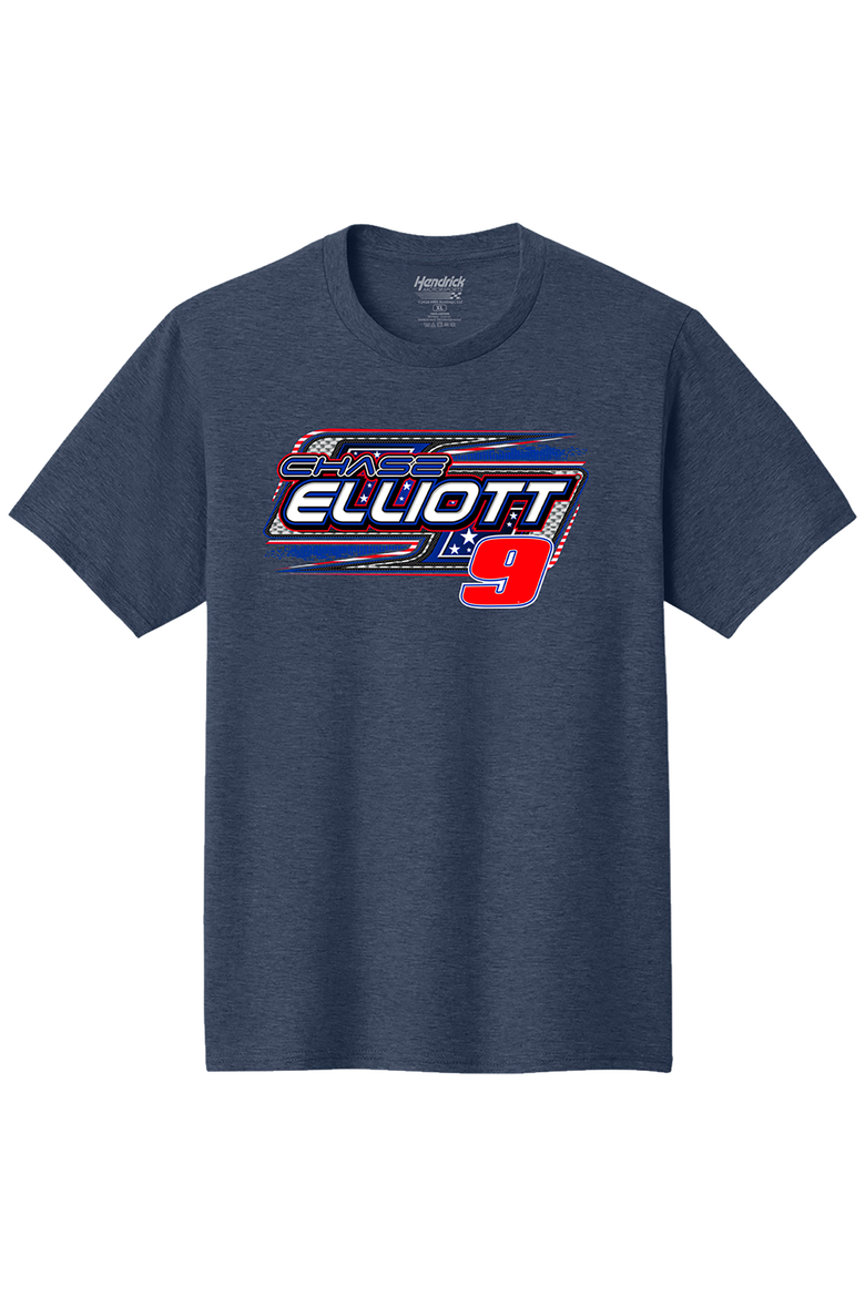Men's Classic Ink Heather Navy Chase Elliott NAPA Patriotic Car T-Shirt, Alternate, color, Heather Navy