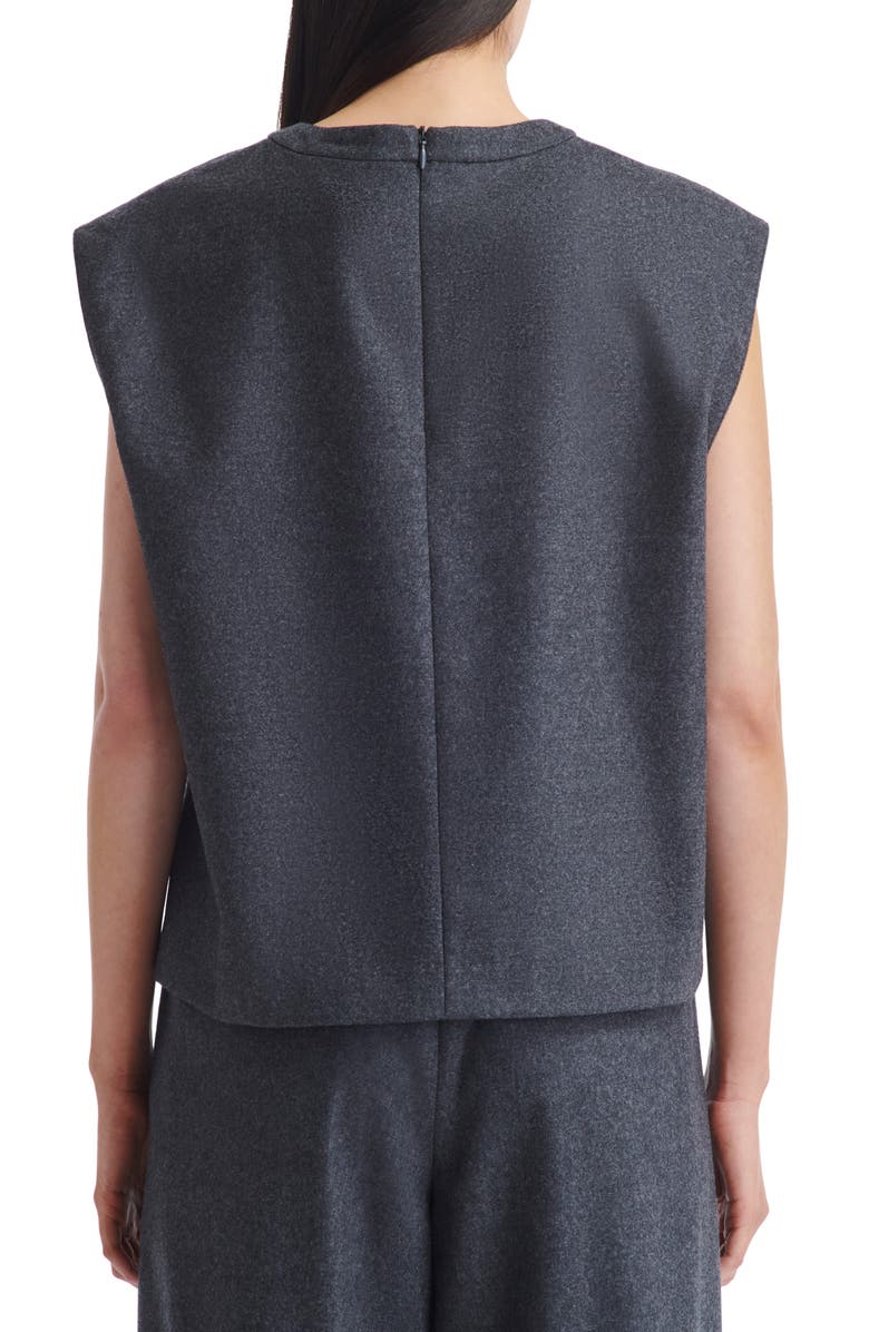 TWP Wool & Cashmere Blend Muscle T-Shirt, Alternate, color, Charcoal