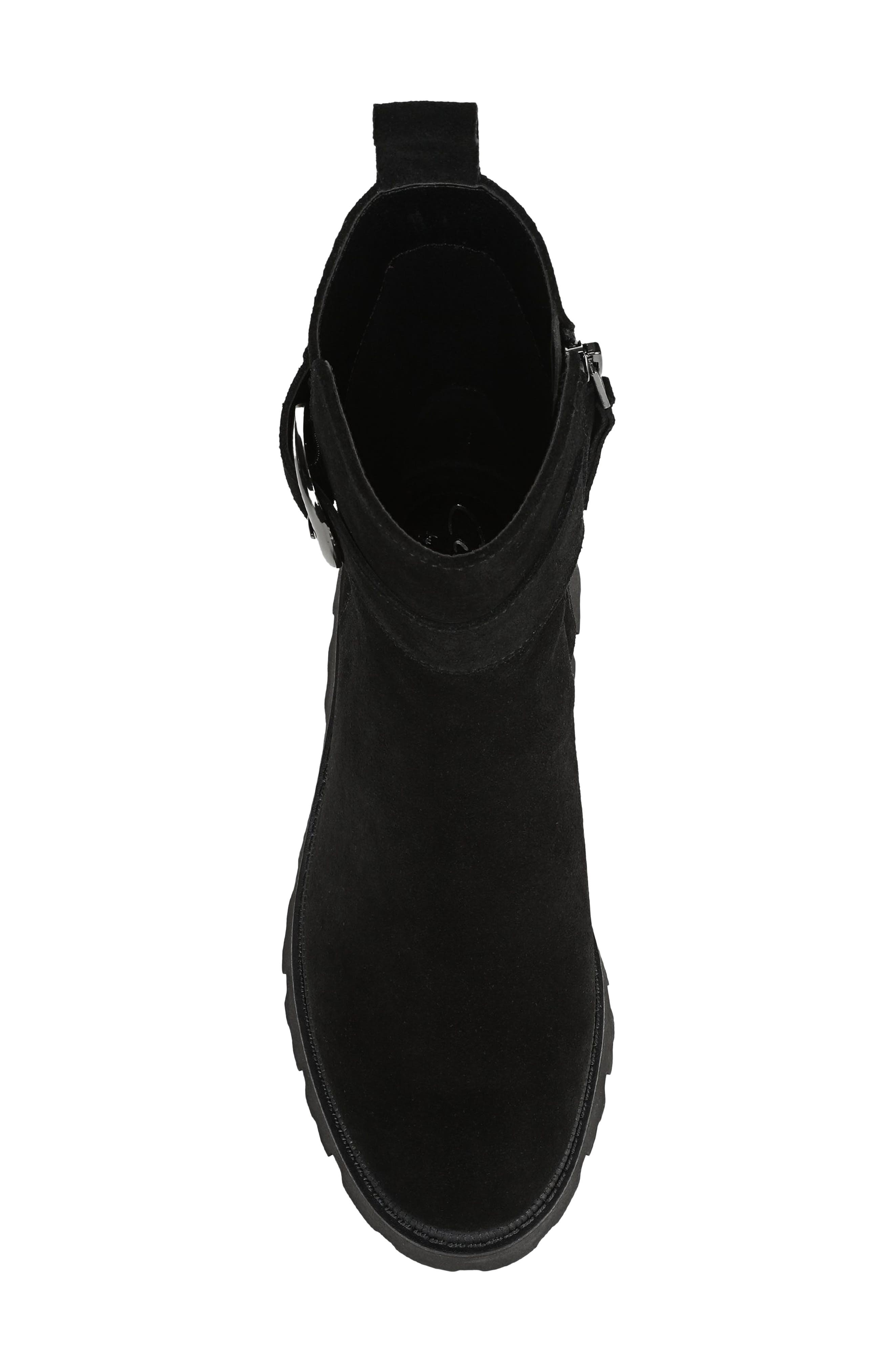 Circus NY by Sam Edelman Primm Lug Sole Bootie, Alternate, color, Black Suede