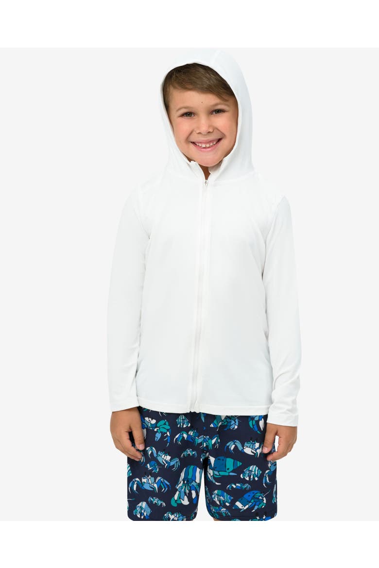 Kid's Full Zip Hoodie Top, Alternate, color, White