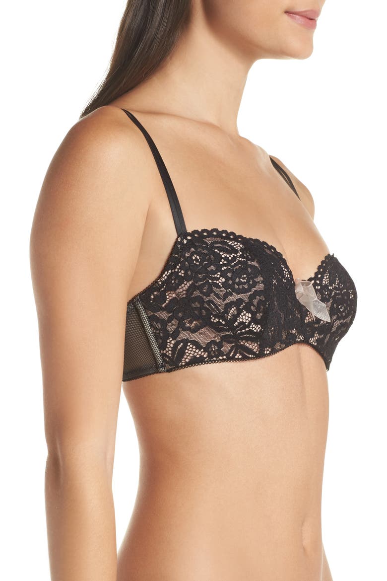 Ciao Bella Underwire Balconette Bra, Alternate, color, NIGHT