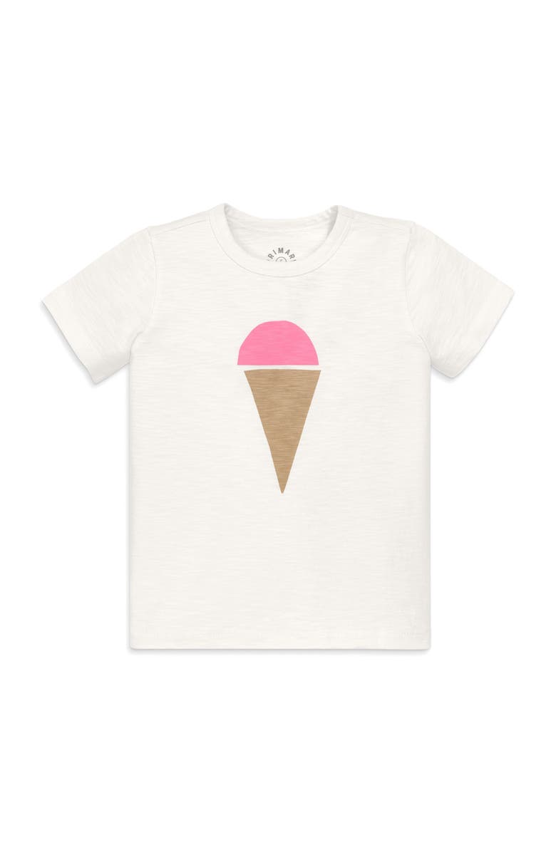 Primary Kids Ice Cream Cone, Main, color, Ivory