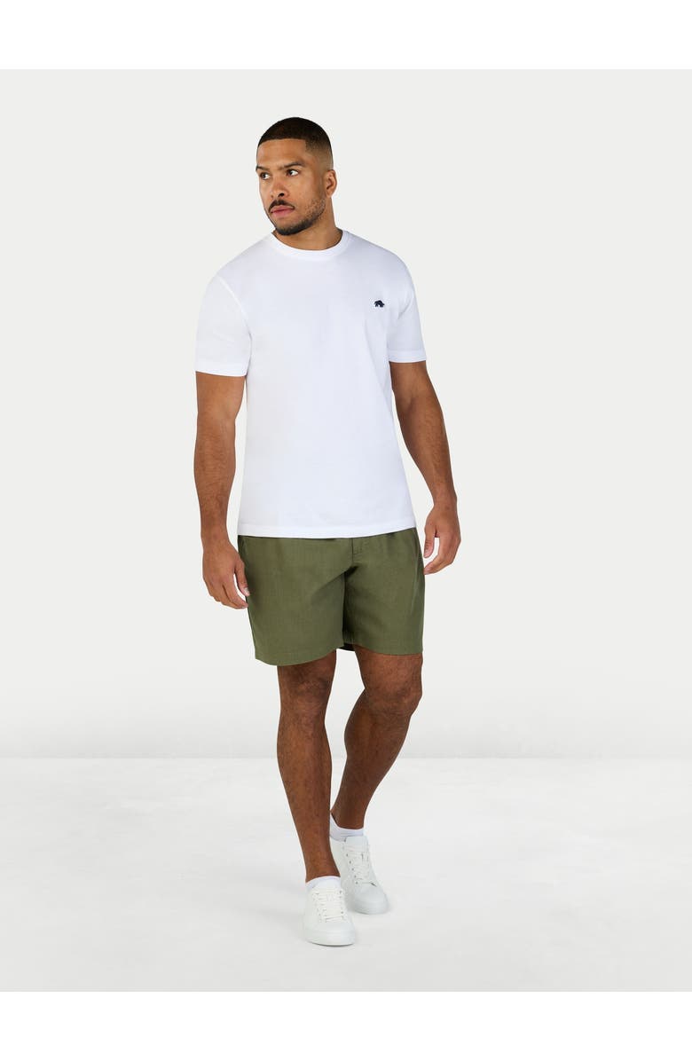 Raging Bull Stretch Waist Linen Short, Alternate, color, Olive