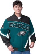 G-III Extreme Men's G-III Extreme Green Philadelphia Eagles Maximum Racing Full-Snap Jacket
