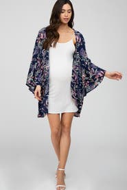 PinkBlush Floral Bell Sleeve Cover Up