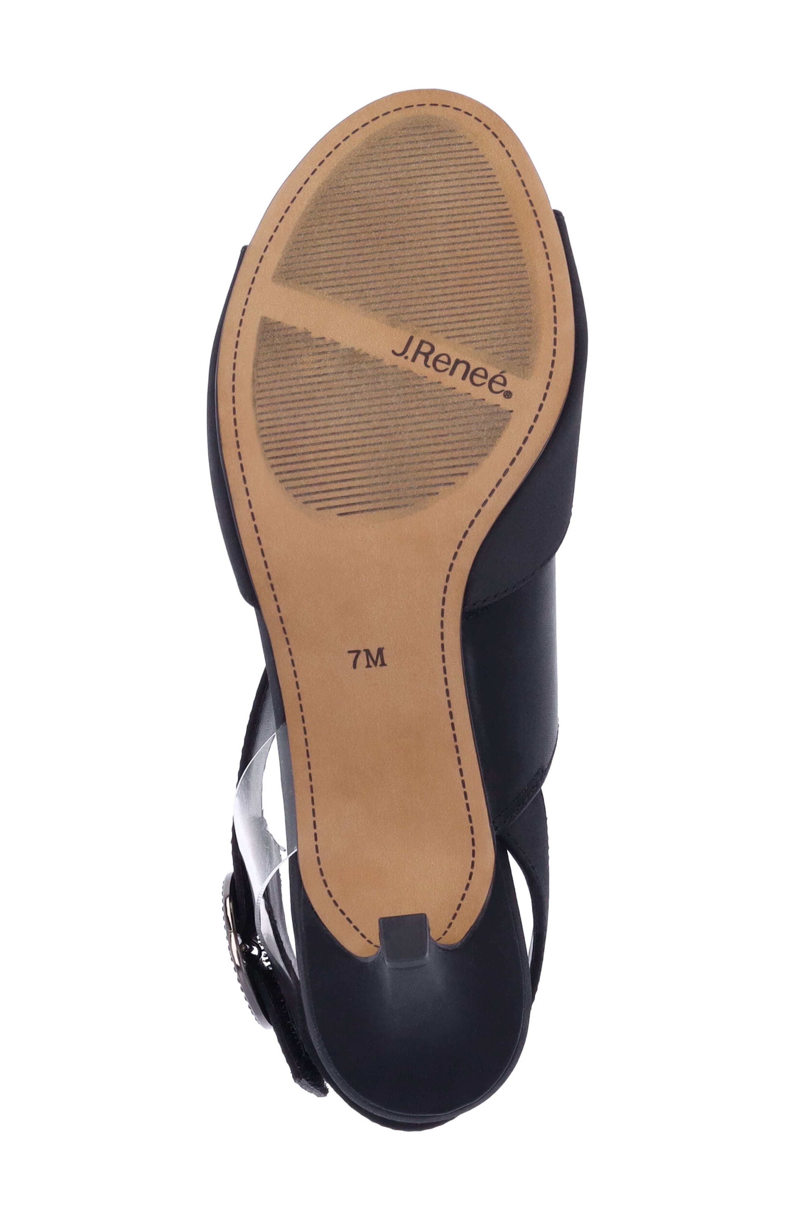 J. Reneé Safira Sandal, Alternate, color, Black