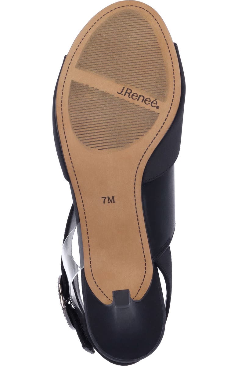 J. Reneé Safira Sandal, Alternate, color, Black