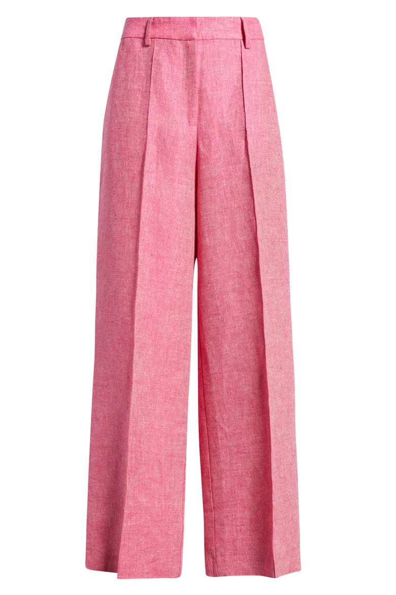 The Kenna Wide Leg Linen Pants, Alternate, color, PLUM ROSE