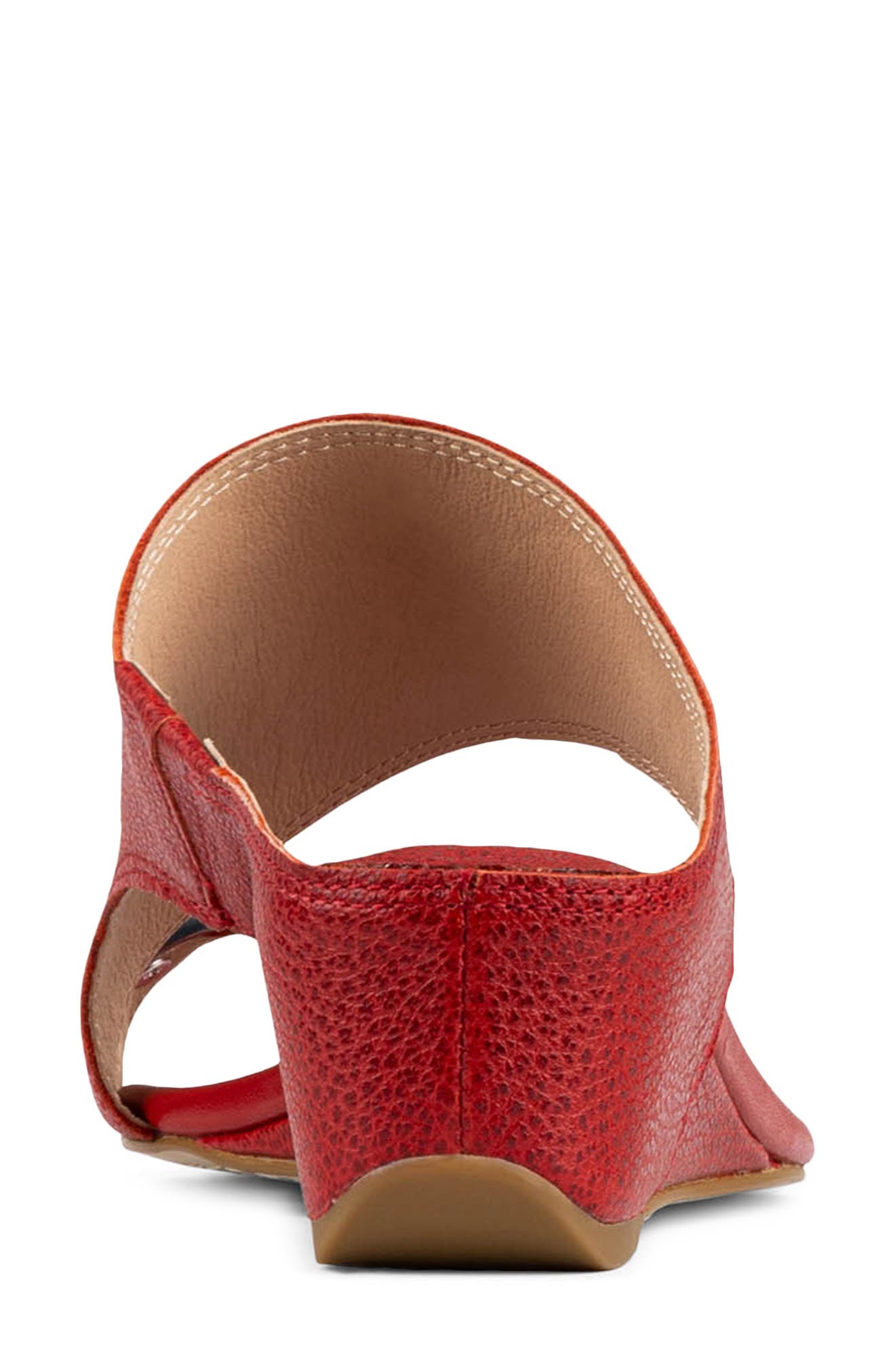 Donald Pliner Vesna Toe Ring Wedge Sandal, Alternate, color, Tomato