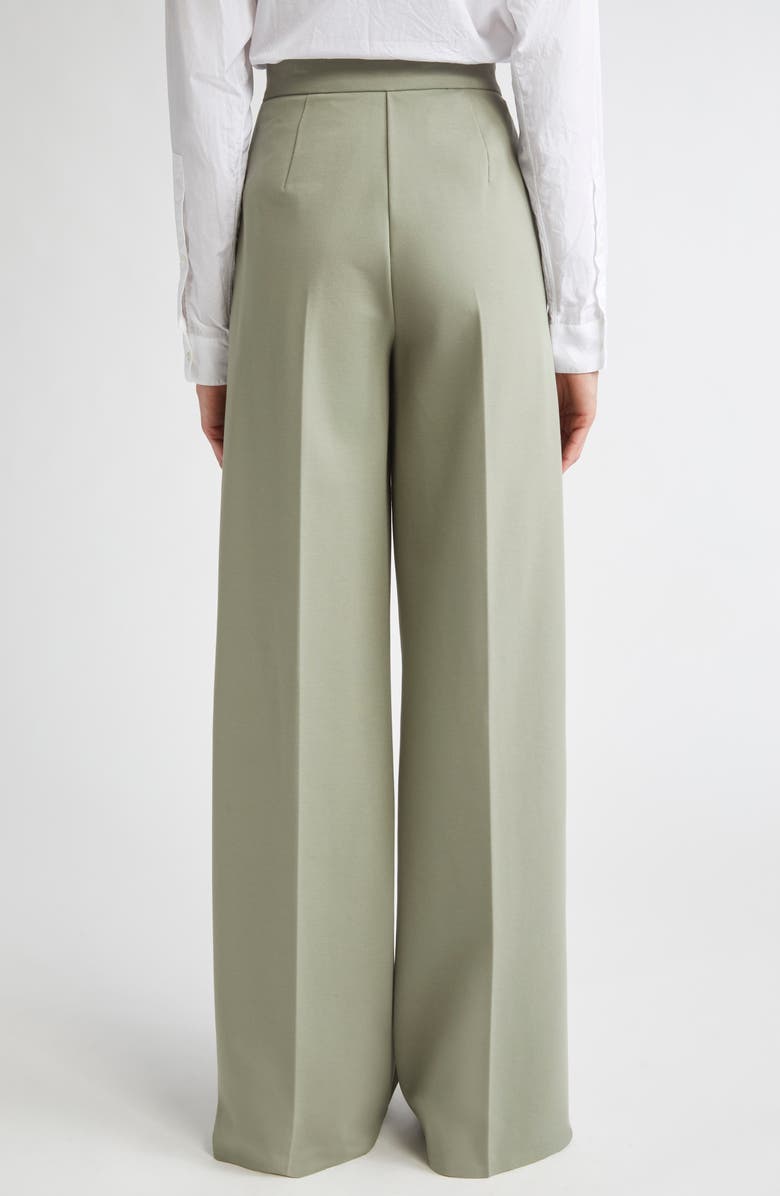 Max Mara Biada Jersey Wide Leg Pants, Alternate, color, Sage Green