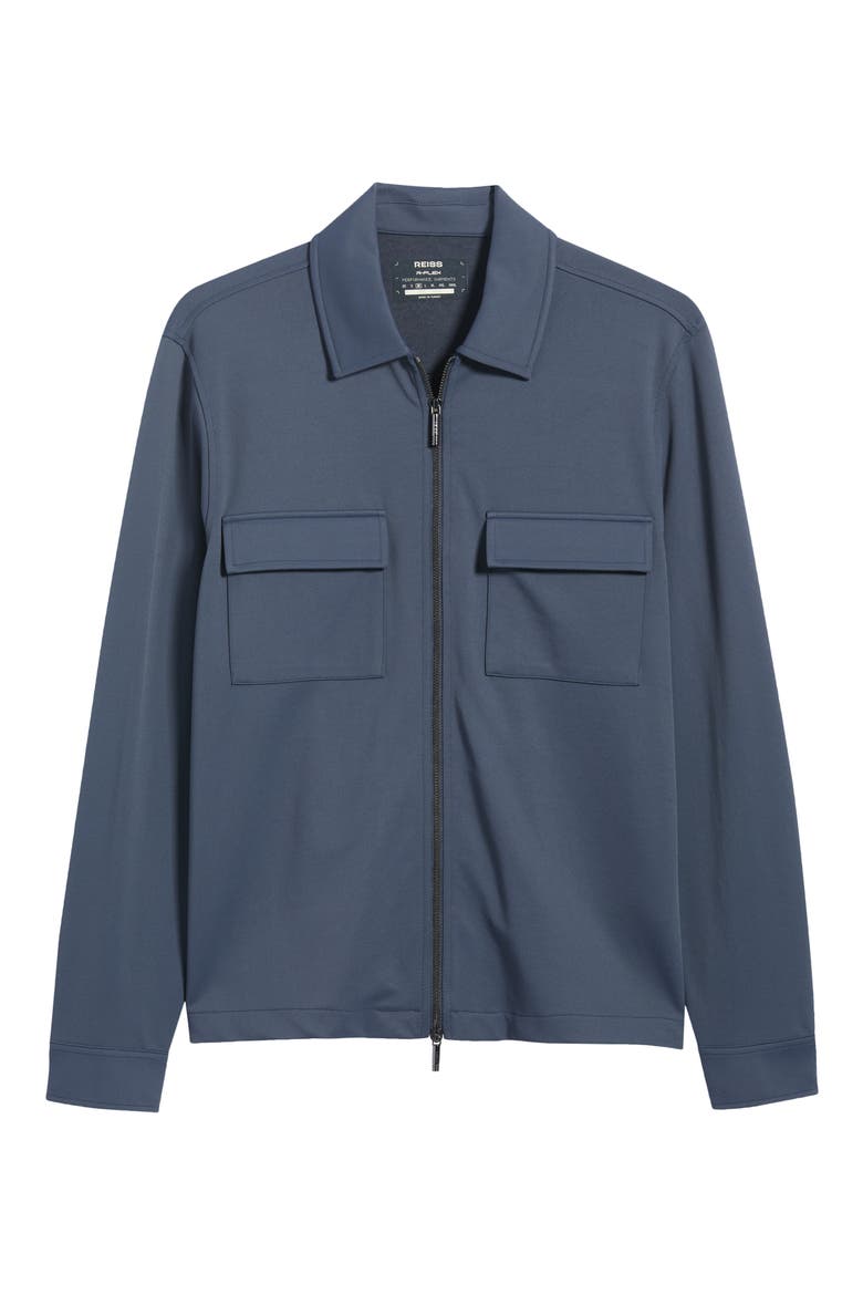Glover Two-Way Zip Twill Shirt Jacket, Main, color, AIRFORCE BLUE